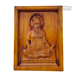 அமர்ந்த நிலை திருவள்ளுவர் சிலை மரச் சட்டம் - Statue Sitting Thiruvalluvar - Wooden Frame